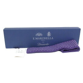 E.Marinella NAPOLI　ネクタイマリネッラ ナポリ　紫　パープル　カシミヤ100％【中古品】【程度A+】【極上美品】