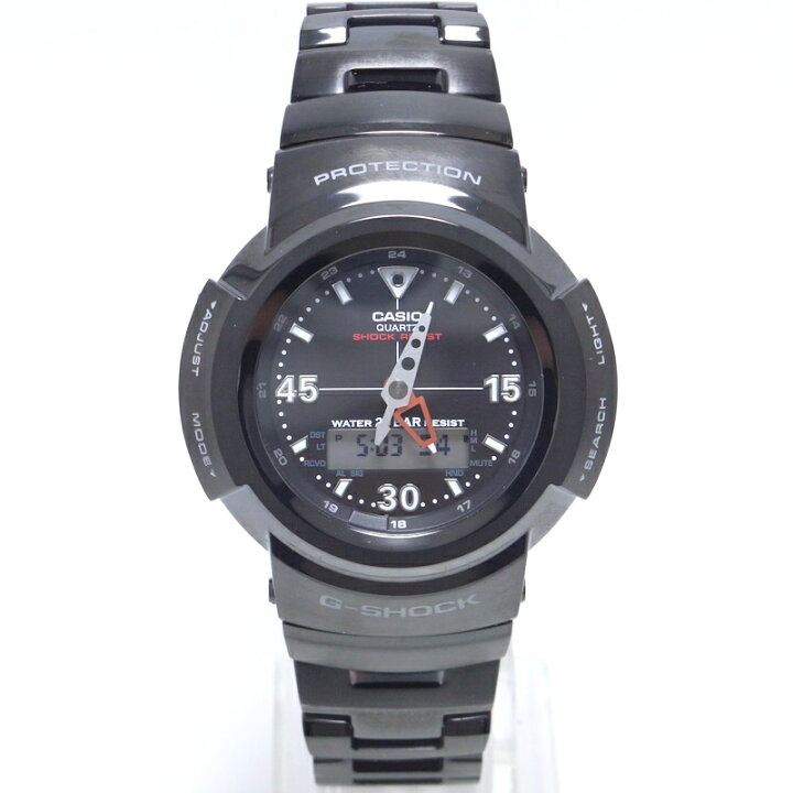 楽天市場】カシオ G-SHOCK フルメタル AWM-500-1ADR ブラック AW-500  