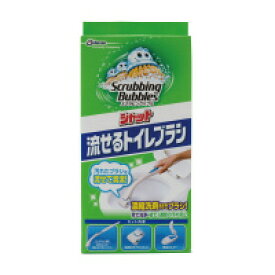 ジョンソン シャット流せるトイレブラシ　本体　取替えブラシ4個付き　(245888)