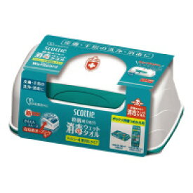 日本製紙クレシア スコッティ　消毒ウェットガードボックス　本体　40枚　(77400)