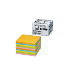 スリーエム ジャパン ポスト・イット強粘着ノート業務用パック 75×75mm 5色90枚×40 (6544SS-NE)