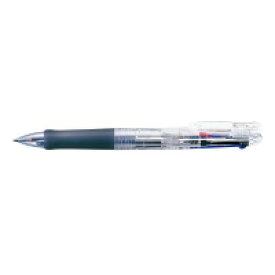 ゼブラ 3色ボールペン　クリップ－オンG　3C　軸色：透明　インク色：黒・青・赤　(B3A3-C)