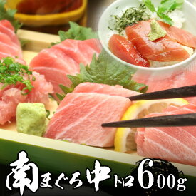 ミナミマグロ（南まぐろ） 中トロ 6人前 約600g 天然物 極上品 【送料無料】北海道・沖縄へは700円加算　お中元 夏ギフト のし 食べ物 おつまみ 海鮮 シーフード 魚介類 ご褒美
