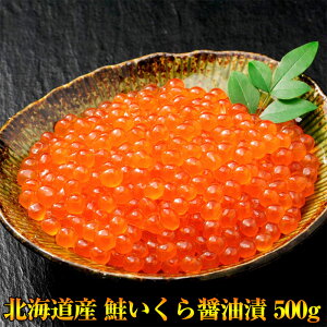 送料無料 北海道産 鮭いくら醤油漬 500g(100g×5個) 寿司種 寿司ネタ 手巻き寿司 海鮮丼 オードブル 酒の肴 日本酒にあうつまみ 国産天然 北海道天然 どんぶり おにぎりの具