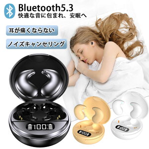 Bluetooth5.3 イヤホン インナーイヤー型 ワイヤレスイヤホン 寝ホン マイク付き 長時間再生 ハンズフリー通話 高音質 瞬間接続 IPX5防水 自動ペアリング ブルートゥース イヤホン 両耳 片耳 快