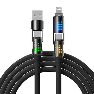 iPhone [dP[u USB Type-C ϊ A_v^[ 4in1 }[d ő240W f[^] iPhone/Android/^ubg/m[gp\R Type-CeΉ [dR[h typec iphonepP[u ϊ P[u 1.2m usb-c to u