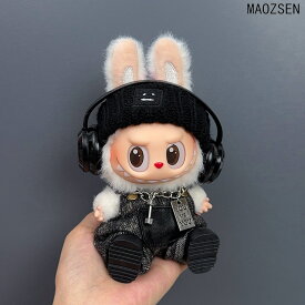 【楽天1位入賞】【5点セット】ぬいぐるみ用服 LABUBU ラブブ 17cm 衣装セット 着せ替え用 かわいい 男の子 女の子 ぬいぐるみ用 服 靴 帽子 イヤホン ネックレス スーツ ぬいぐるみ 服セット アイドル アニメ 人形用アクセサリー 雑貨 可愛い オシャレ