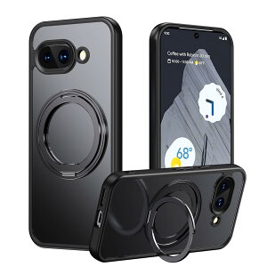 �����[ Google Pixel 9A �P�[�X MagSafe�Ή� Pixel 9A �P�[�X �N���A �����O�t�� �s�N�Z��9a �}�O�l�b�g�P�[�X �}�O�Z�[�t �Ռ��z�� �J�o�[360�x��]�X�^���h �B���X�^���h �c�����Ή� �ČRMIL�K�i ����