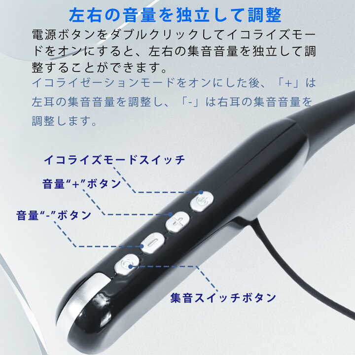 楽天市場】集音器 しゅうおんき 高齢者集音器 Bluetooth5.3 首掛け集音 