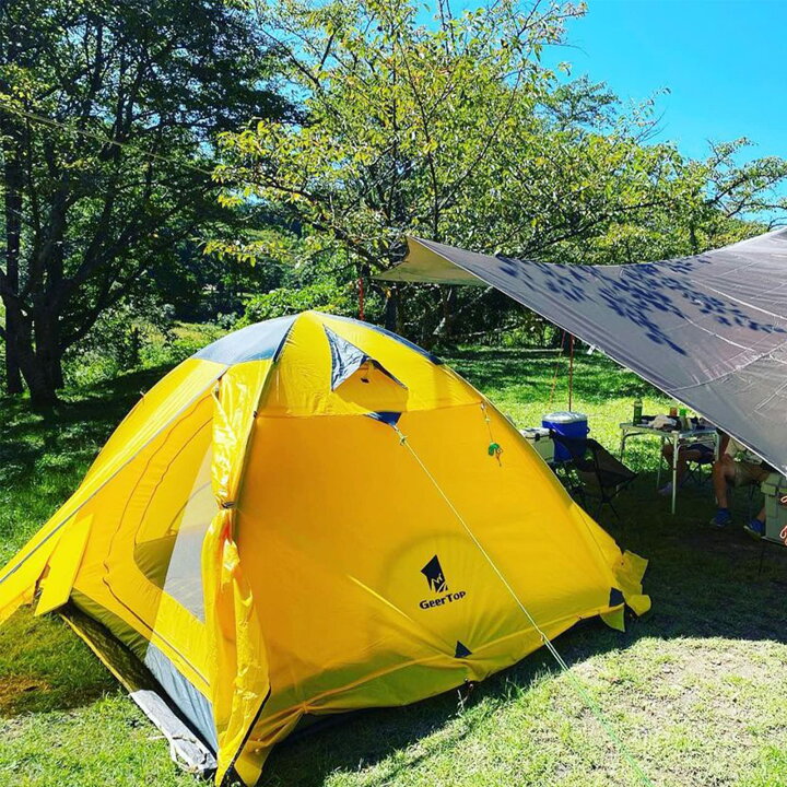 楽天市場】GEERTOP テント 2人用 ソロテント 軽量 4シーズン 二重層 耐  
