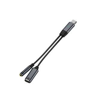 y2025N VŁzCzϊA_v^[ 2in1 USB C to 3.5mm Czϊ I[fBIWbNϊP[u yĐ }[di100Wj ϋv ґgiCP[u DAC iPhone 16 15 iPad Pro HUAWE