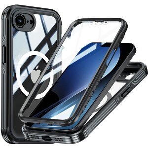 iPhone 16E p P[X ʃP[X P[X NA MagSafeΉ ӂ16e X}zP[X 2025 9HKX tJo[ 360°Sgی CX[dΉ ϏՌ Yی Sgop[
