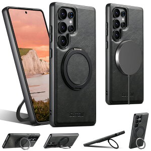 Galaxy S25 �P�[�X �����O��̌^ �X�^���h�@�\ Galaxy S25 Ultra S25 Plus �P�[�X �}�O�l�b�g Galaxy S24 S23 S22 Ultra �X�}�z�P�[�X �M�����N�V�[s25 �ی�P�[�X 360°��]�X�^���h magsafe�Ή� ���C�����X�[�d �w