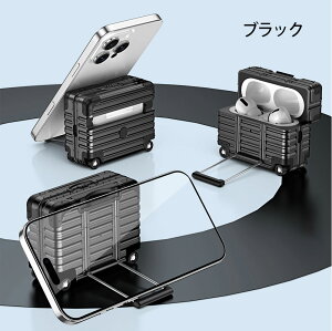 AirPods Pro3 �P�[�X AirPods Pro ��3����(2025 USB-C���f��)��p ���b�N�t���n�[�h�ی�P�[�X �S�ʕی� �ϏՌ� TPU+PC�f�� ���C�����X�[�d�Ή� �X�}�z�X�^���h�@�\ �X�g���b�v�t�� ������� ������ �S��