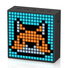 Divoom Timebox Evo ポータブルBluetoothスピーカー 音楽再生 強化された低音 時計付き ピクセルアート 多機能使用 ハンズフリー通話 256 RGB LED カレンダー