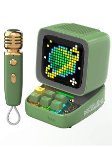 JIPZbg ƒ JIP Xs[J[ }CN Zbg Divoom Ditoo-Mic CXBluetoothXs[J[ JIPp/}CN/hbgG/ቹ/USB-Cڑ/TFJ[hΉ/APP@\ X}z ^