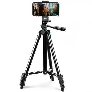収納袋付き リモコン付き スマホ 三脚 ビデオカメラ さんきゃく一眼レフ 軽量 コンパクトミニ三脚 3WAY雲台 4段階伸縮 スチール製 収納袋付き 旅行用 持ち運びに便利 iPhone/Androidスマホ等対応