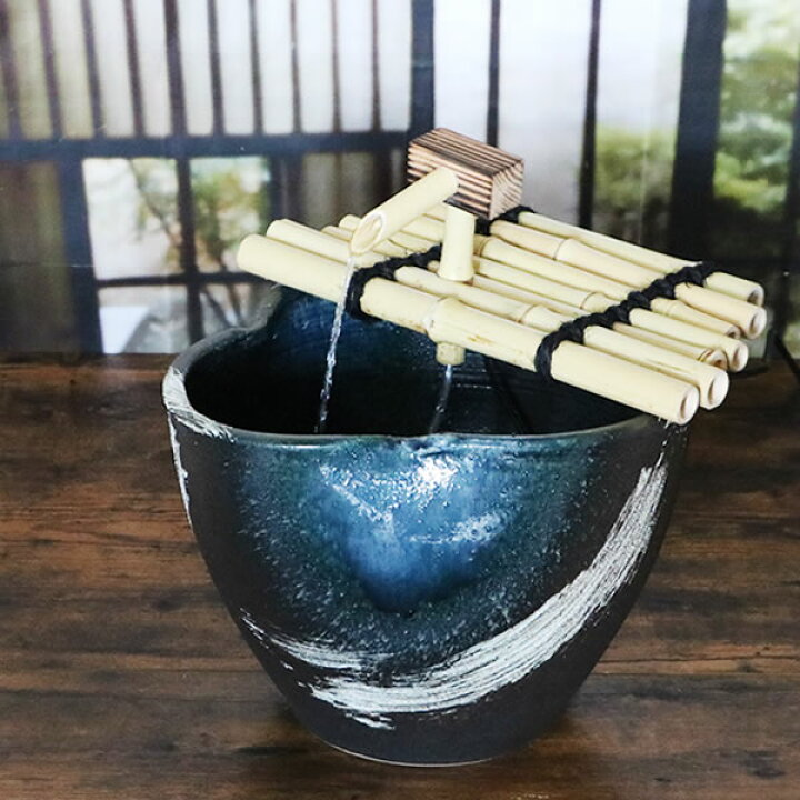 楽天市場】【ポイント5倍】送料無料 信楽焼き湧き水電動つくばい 陶器 