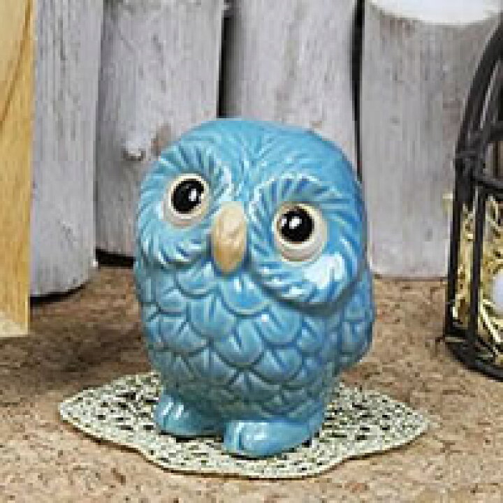 楽天市場】ふくろう 置物 陶器 フクロウ 置物 玄関 インテリア 小物  