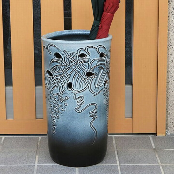 楽天市場】【ポイント5倍】傘立て 陶器傘立て 信楽焼かさたて 和風傘 