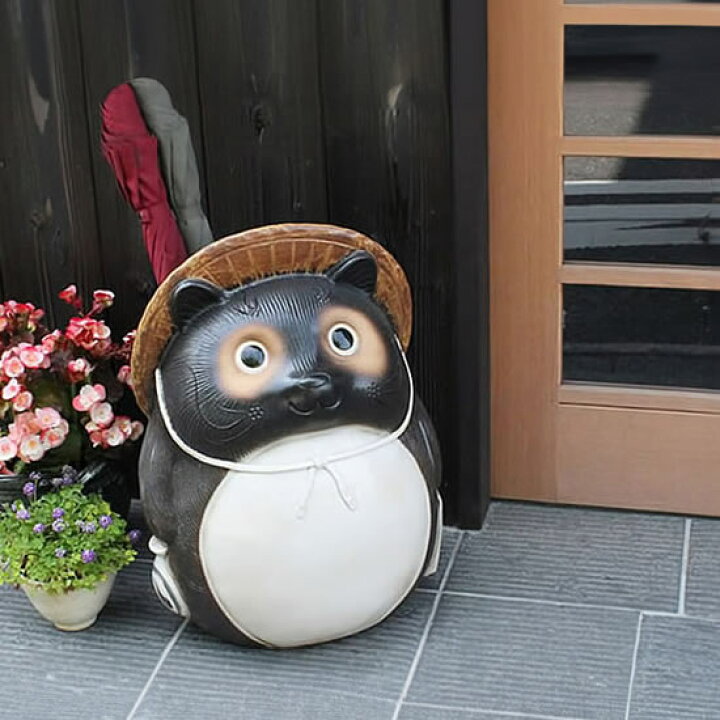 楽天市場】【今だけ限定10%OFFクーポン】信楽焼 丸タヌキかさたて 玄関 