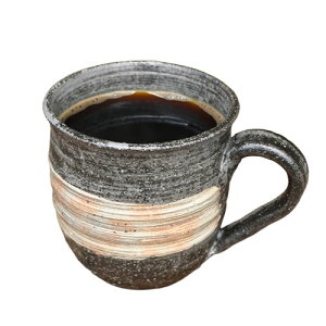 【10月24日20時開始ポイント10倍】信楽焼 マグカップ おしゃれ 陶器 300ml(満水時) コーヒーカップ スープマグ 和食器 カフェマグ 保温 かわいい コップ 電子レンジ対応 食洗機対応 ギフト 結