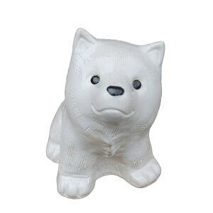 【11月1日限定11%OFFクーポン】選べる6色 信楽焼 犬の置物 白色 黒色 火色 小さい 置物 陶器 ワンちゃん 手作り 可愛い インテリア グッズ かわいい しがらき焼き 室内 外 イヌ いぬ オシャレ ok-