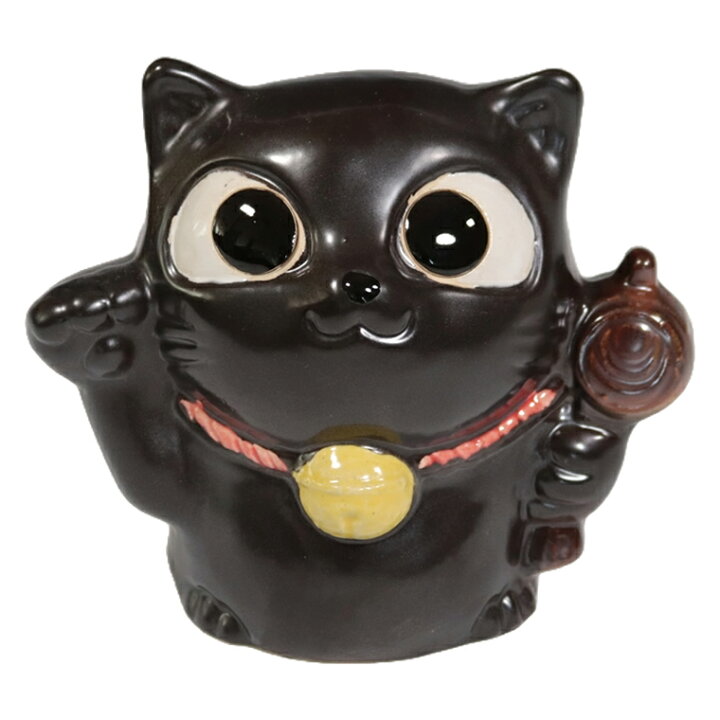 楽天市場】招き猫 小槌持ち 猫の置物 陶器 信楽焼 小さい 小づち 打ち 