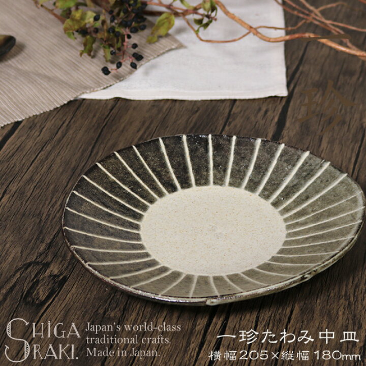 楽天市場】信楽焼 食器 和食器 お皿 おしゃれ 20.5cm 取り皿 楕円皿  