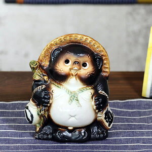 【10月24日20時開始ポイント10倍】信楽焼 5号福々狸(オス) 信楽焼たぬき縁起物タヌキ 陶器タヌキ たぬき置物 やきもの しがらきやき 焼き物 狸 タヌキ 信楽 たぬき ta-0070