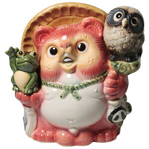 【10月24日20時開始ポイント10倍】信楽焼 たぬき 置物たぬきの置物 信楽焼 狸 置き物 タヌキ 白色 黄色 玄関先 開店祝い 新築祝い プレゼント 贈り物 おしゃれ 陶器 選べる10色 9号満願成就 ta-01