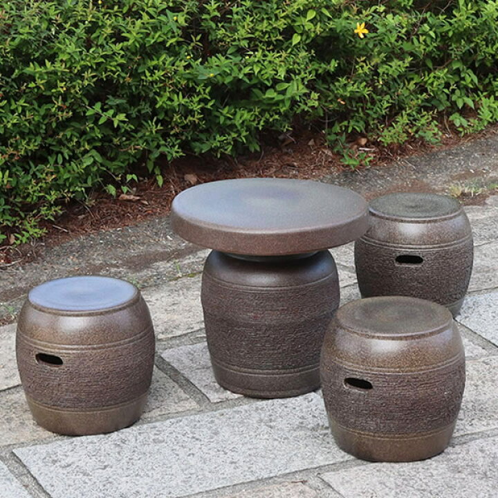 楽天市場】送料無料 16号信楽焼ガーデンテーブル 陶器テーブル 焼き物 