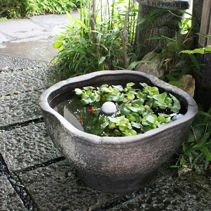 骨董 甕 水鉢 睡蓮鉢 常滑焼き ※直接引取りのみ【11%OFFクーポン配布中 