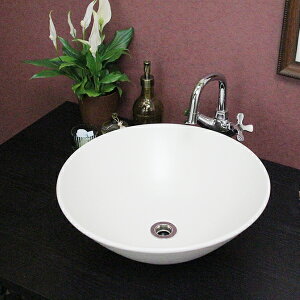 信楽焼 白マットソリ型手洗い鉢 飽きのこない洗面鉢 お洒落な洗面器 手洗器 手洗鉢 洗面ボール 洗面シンク 陶器 洗面台 手洗い鉢 洗面ボウル 洗面陶器 やきもの 和風 tr-3077