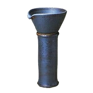 信楽焼 陶器浴槽用湯こぼし 陶器風呂と一緒に お使い頂ける陶器湯口。陶器つぼ湯用の湯差し口 吐水口 ts-739