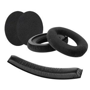 Geekria �C���[�p�b�h + �w�b�h�o���h Sennheiser �[���n�C�U�[ Sennheiser HD 380/ 380 Pro, PC350, Game Zero �� �Ή� ���� �p �w�b�h�z���p�b�h �C���[�p�b�h �C���[�N�b�V���� �Z�b�g (earpad+headband)