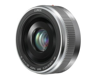 �p�i�\�j�b�N(Panasonic) �P�œ_�����Y �}�C�N���t�H�[�T�[�Y�p ���~�b�N�X G 20mm/F1.7 II ASPH. �V���o�[ H-H020A-S