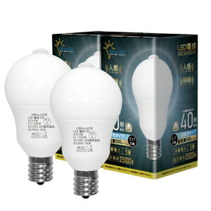 ORALUCE LED�d�� E17���� �l���Z���T�[ �d�� 40W�`���� �����F 5000K 5W 500lm �����_���E���� ���ÃZ���T�[�t �����Y��h�~ �K�i ���� �L�� �g�C�� �����s�� 2�� LDA5N-G-E17