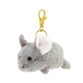 サンレモン ベイビーアニマルズ キーチェーン チンチラ GY 7×15×10cm ぬいぐるみキーホルダー 動物の赤ちゃん かわいい もふもふ アニマル ぬい活 ぬい撮り P-1643