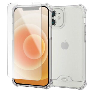 �P�[�X�E�t�B�����Z�b�g �G���R�� iPhone 12 mini �P�[�X Qi�[�d�Ή� �n�C�u���b�h ZEROSHOCK �C���r�W�u�� �K���X�t�B�����t�� �N���A �G���R�� �ȈՃp�b�P�[�W PMWA20AZEROT2CR