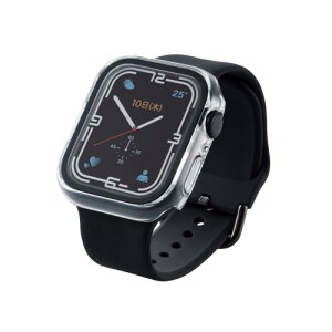 �G���R�� Apple Watch (�A�b�v���E�H�b�`) �P�[�X �J�o�[ 45mm [Apple Watch 8 7 �Ή�] �t���J�o�[�P�[�X �v���~�A���K���X �Z���~�b�N�R�[�g �N���A AW-21AFCGCCR
