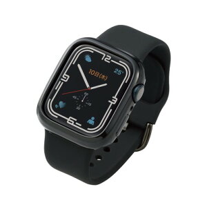 �G���R�� Apple Watch (�A�b�v���E�H�b�`) �P�[�X �o���p�[ 41mm [Apple Watch 8 7 �Ή�] �\�t�g�o���p�[ �u���b�N AW-21BBPUBK