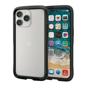 �G���R�� iPhone 14 Pro Max �P�[�X �J�o�[ �o���p�[ �ϏՌ� �Ռ��z�� �n�C�u���b�h �y�� ���^ MagSafe�[�d�� ���ʕی� TOUGH SLIM �u���b�N PM-A22DTSLBBK