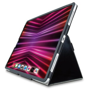 �G���R�� iPad Pro 12.9 ��6���� �i2022�N�j �P�[�X �J�o�[ �t���b�v�P�[�X 2�A���O�� �\�t�g���U�[�f�� �u���b�N TB-A22PLPLFBK