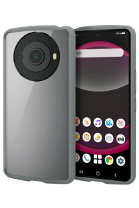 �G���R�� AQUOS R8 pro (SH-51D) �P�[�X �ϏՌ� ���d�x ���^ �y�� TOUGH SLIM LITE ���C�����X�[�d�Ή� �X�g���b�v�z�[���t�� �O���[ PM-S231TSLFCGY