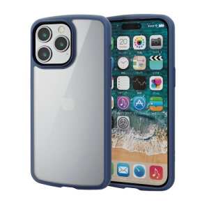 �G���R�� iPhone15 Pro Max �P�[�X TOUGH SLIM LITE �ϏՌ� �Ռ��z�� ���^ �y�� �X�g���b�v�V�[�g�t�� �X�g���b�v�z�[���t�� [�S���z�u�̃G�A�[�N�b�V�������Ռ����z��] �l�C�r�[ PM-A23DTSLFCNV