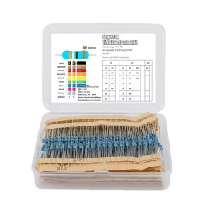 Doyime ��R��L�b�g ��R�Z�b�g �����疌��R�� DIY �d�q�H�� 1/4W ���e��1% 10��~1M�� 30��� �e20�{���� ���v600�{ �d�q���i ��R�� �����x ���萫�\ ��{���i �d�q�����p��{���i�Z�b�g