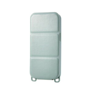 �G���R�� iPhone 17e/16e �P�[�X �\�t�g���U�[ �c�^ �t���b�v �w�ʏ����h�~ �X�^���h�@�\ �}�O�l�b�g ���C�����X�[�d�Ή� �X�g���b�v�z�[���t�� �O���[�� PM-A25SPLFYTGN