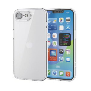 �G���R�� iPhone 17e/16e �P�[�X �N���A ���� �ϏՌ� �Ռ��z�� �w�ʏ����h�~ ���C�����X�[�d�Ή� MagSafe ���^�������O �V�[���t �����Y�ی�J�o�[ �X�g���b�v�z�[���t�� �Ɍ��ی� PM-A25SHVCKKPCR