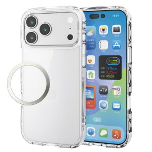 �G���R�� iPhone 17 Pro Max �P�[�X �J�o�[ �N���A �ϏՌ� �Ռ��z�� �n�C�u���b�h ���^ �y�� �X�g���b�v�z�[���t�� �S���G�A�[�N�b�V���� �X�g���b�v�z���_�[�V�[�g�t TOUGH SLIM LITE �N���A PM-A25DTSLA